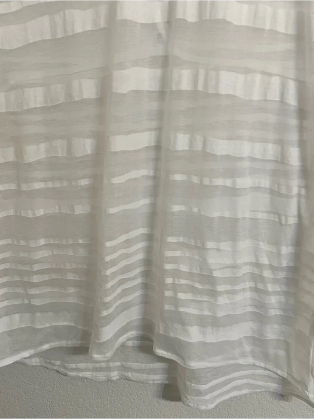 PrAna swim cover Sheer White Striped Swim Cover-Up Dress beach pool lightweight